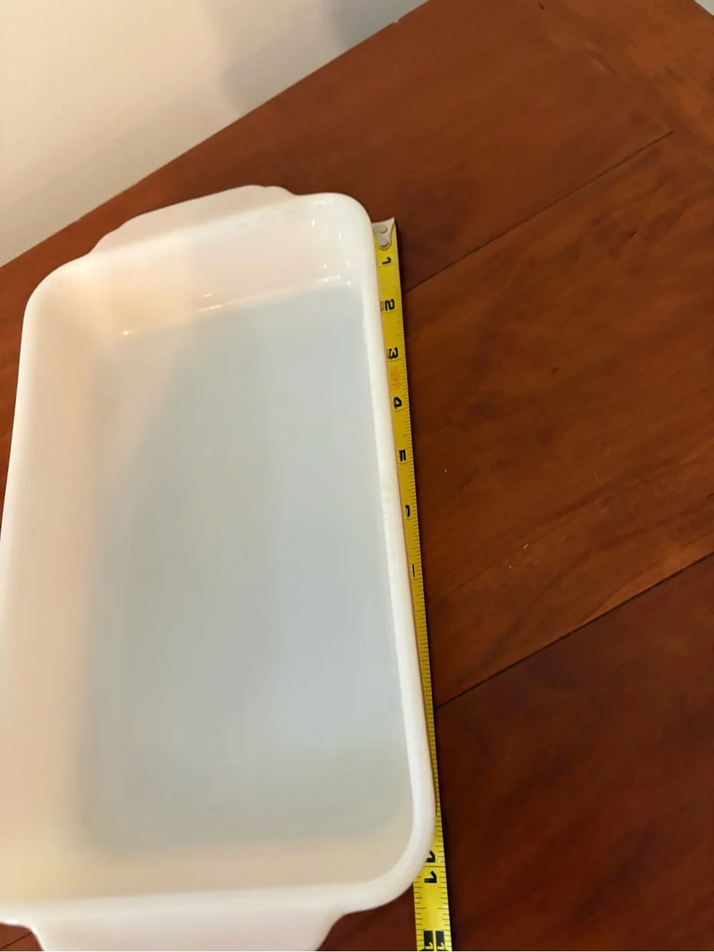 Vintage Fire-King Milk Glass Baking Dish 13x7 Oven Ware